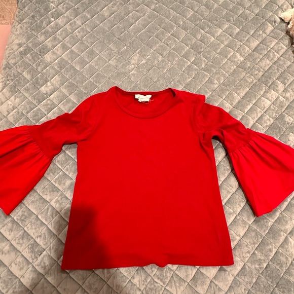 Red Anthropologie long sleeve Size XS Worn a couple of times - Picture 2 of 2